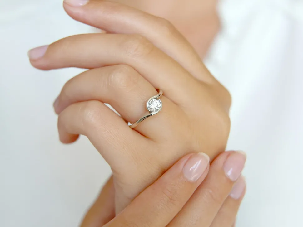 Ring Touch mit Labordiamant