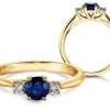 Saphir-Farbsteinring Shining Sapphire