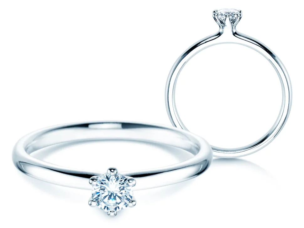 Solitärring Classic 6 mit Labordiamant