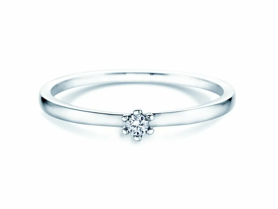 Solitärring Classic Petite mit Diamant