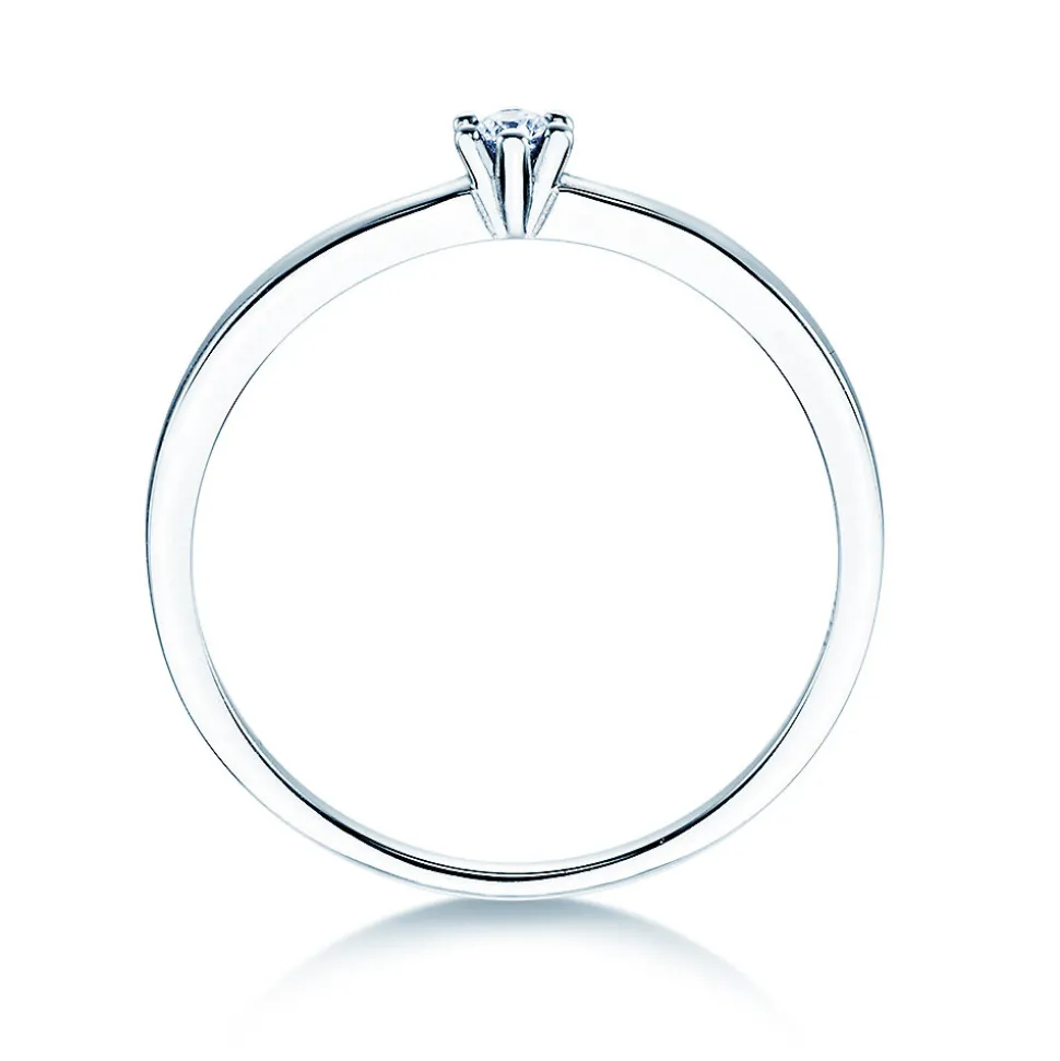 Solitärring Classic Petite mit Diamant