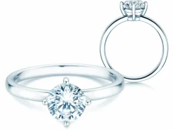 Solitärring Compass mit Diamant