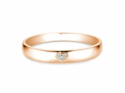 Solitärring Heart Petite
