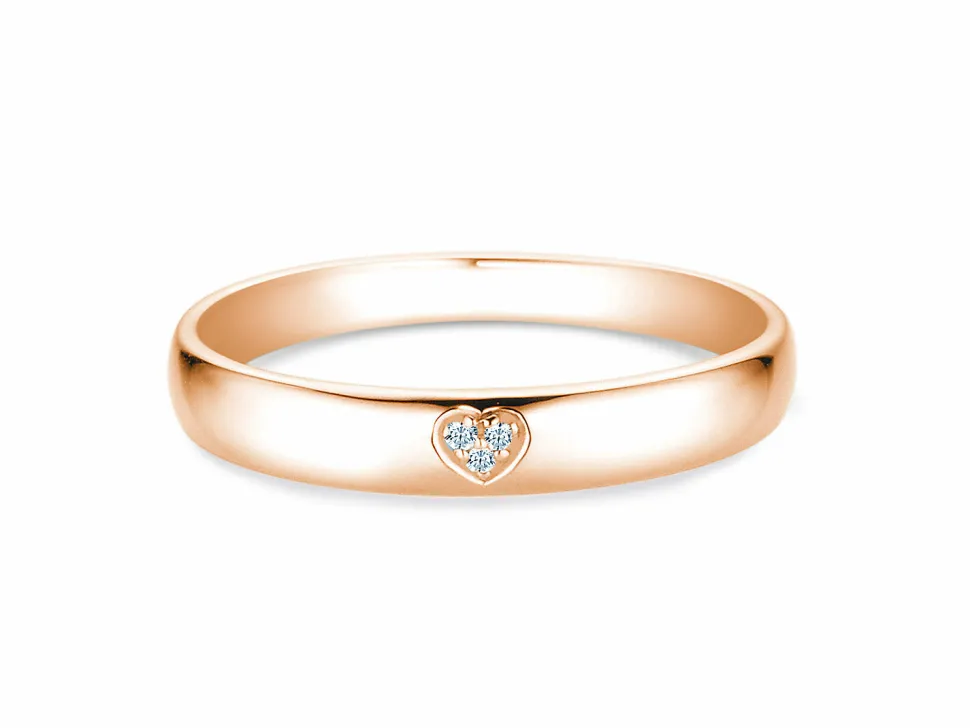Solitärring Heart Petite