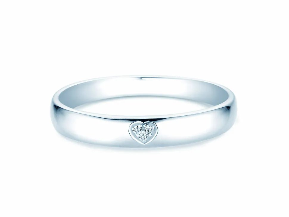 Solitärring Heart Petite