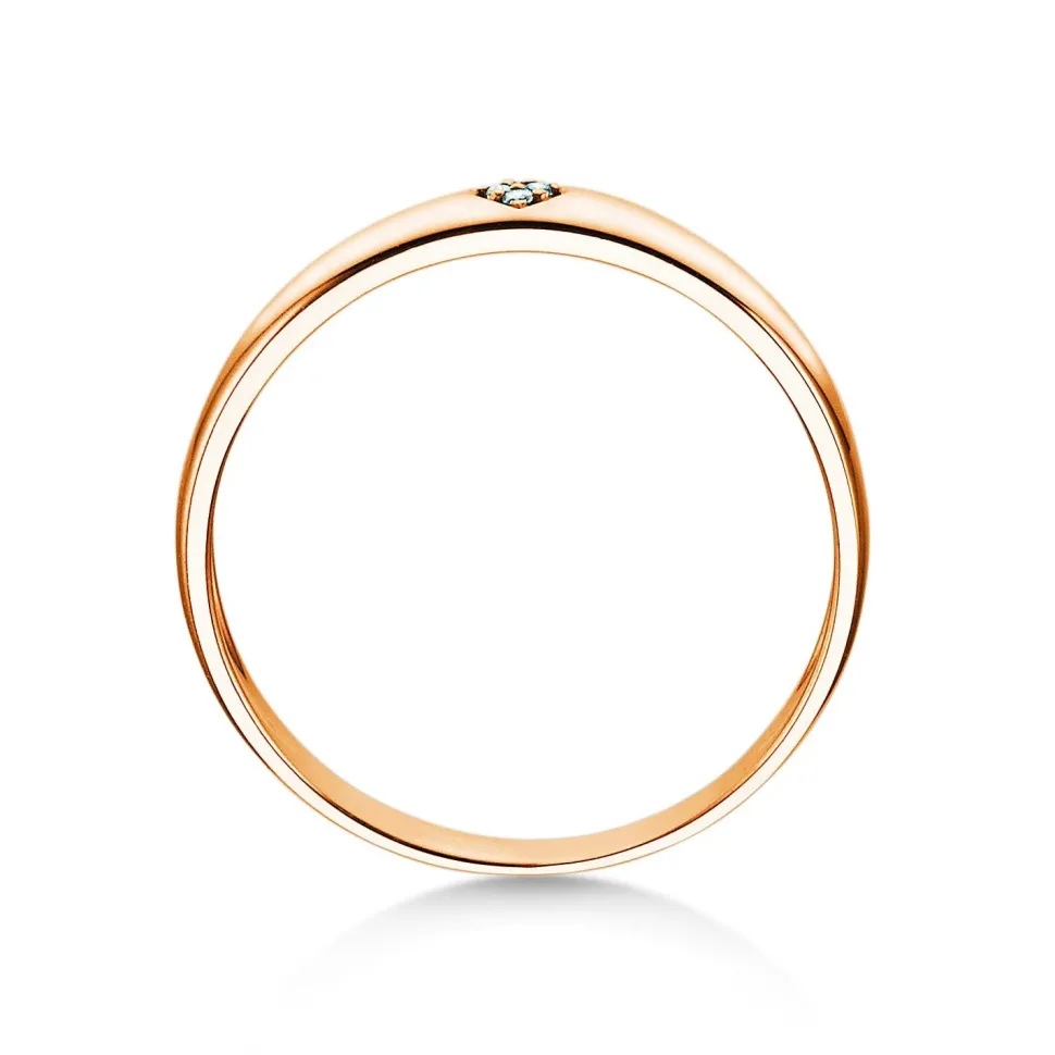 Solitärring Heart Petite