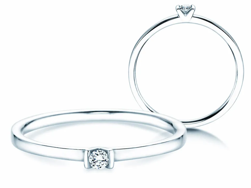 Solitärring Love