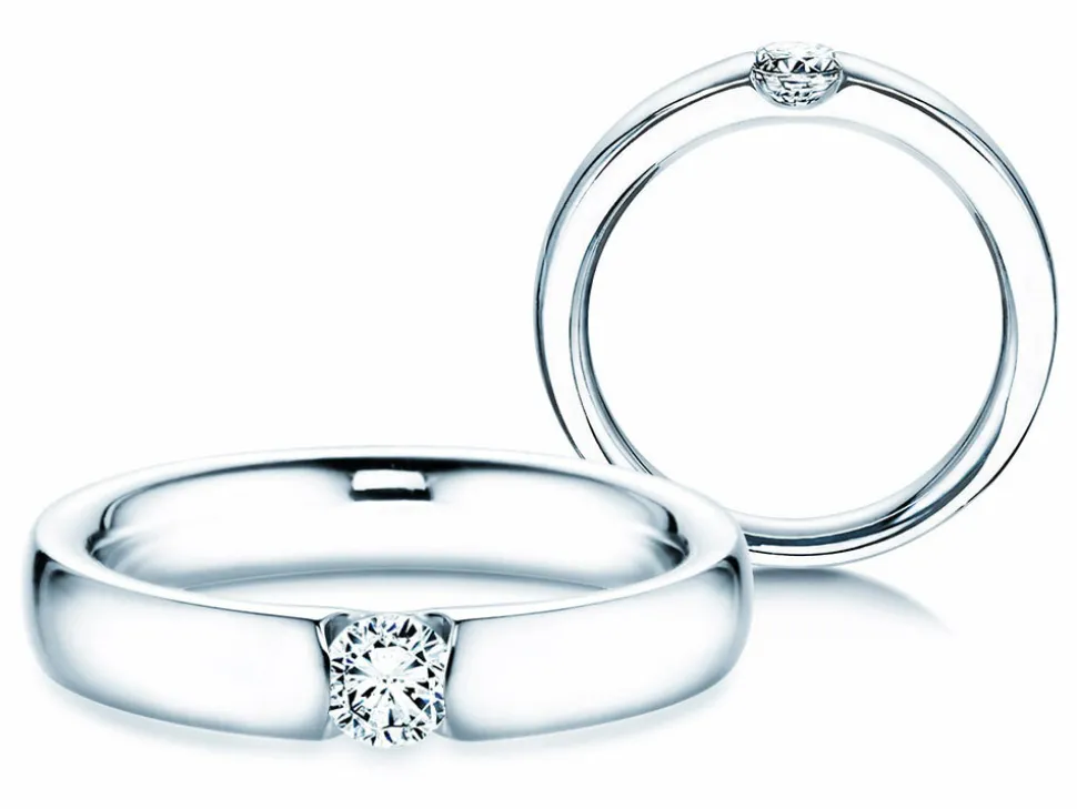 Spannring Destiny mit Diamant