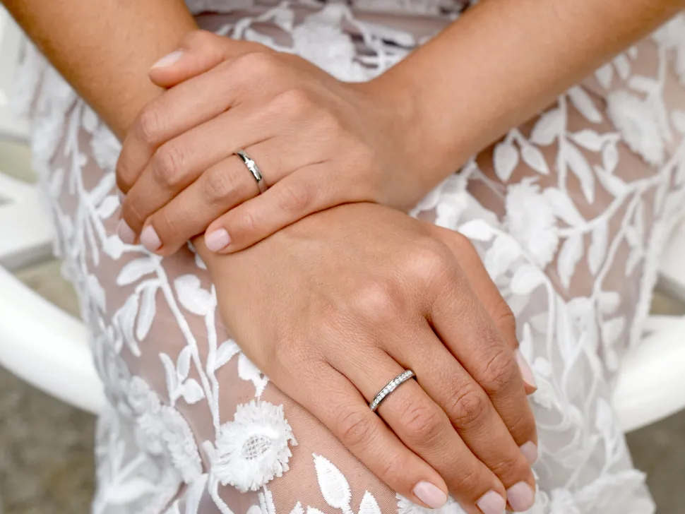 Spannring Destiny mit Diamant