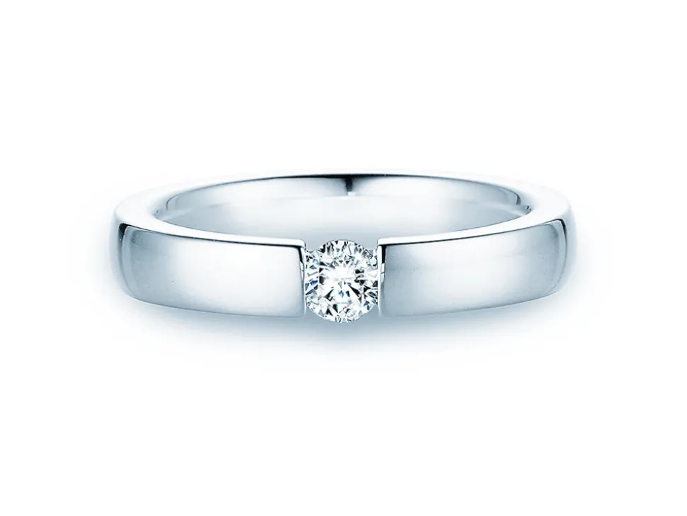 Spannring Infinity mit Labordiamant