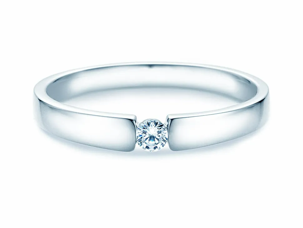 Spannring Infinity Petite mit Diamant
