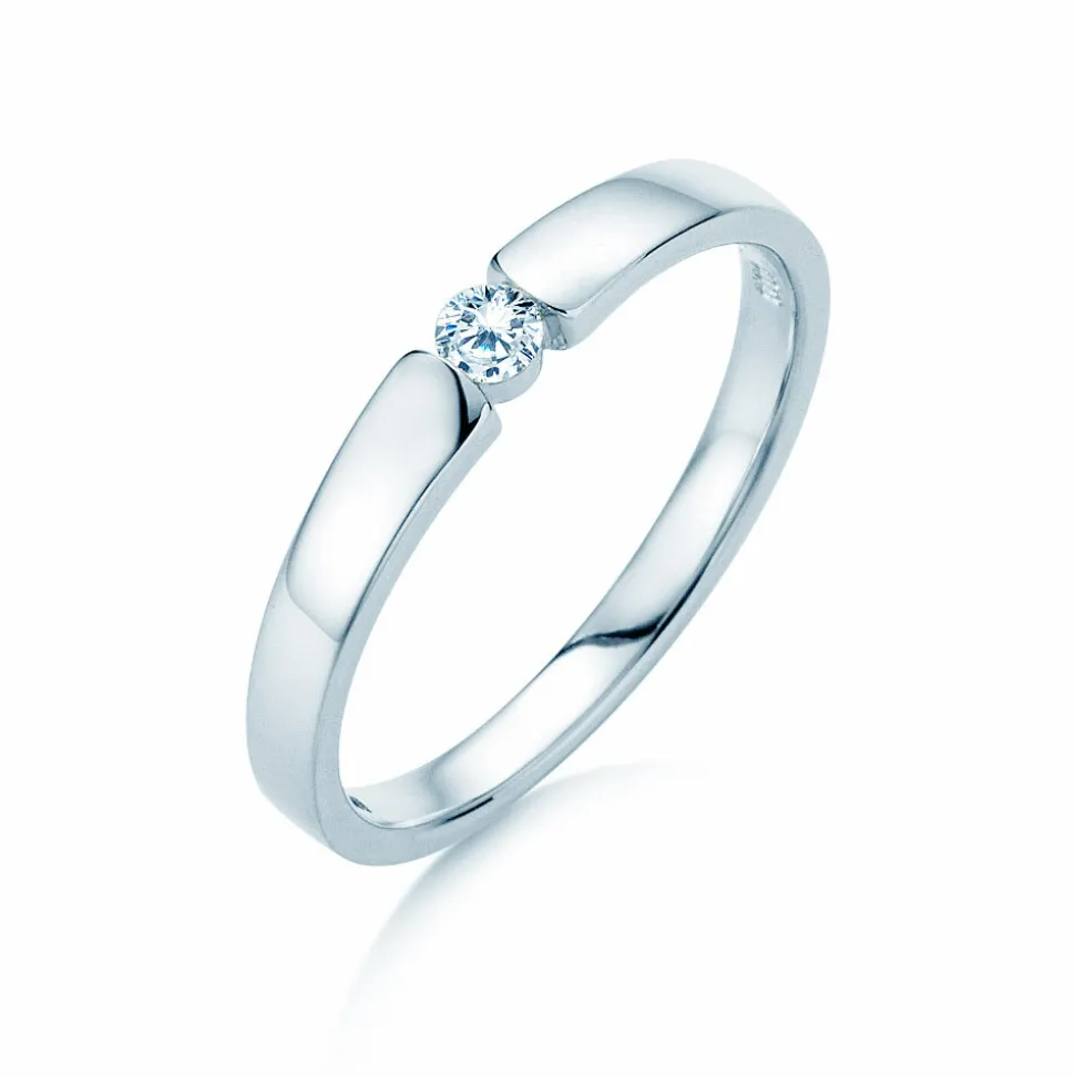 Spannring Infinity Petite mit Diamant