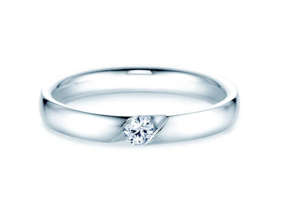 Spannring Italic mit Diamant