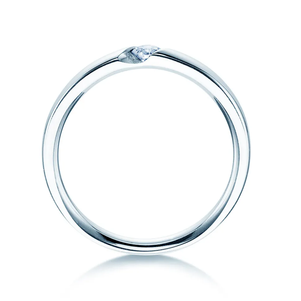 Spannring Italic mit Diamant