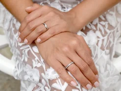 Spannring Italic mit Diamant