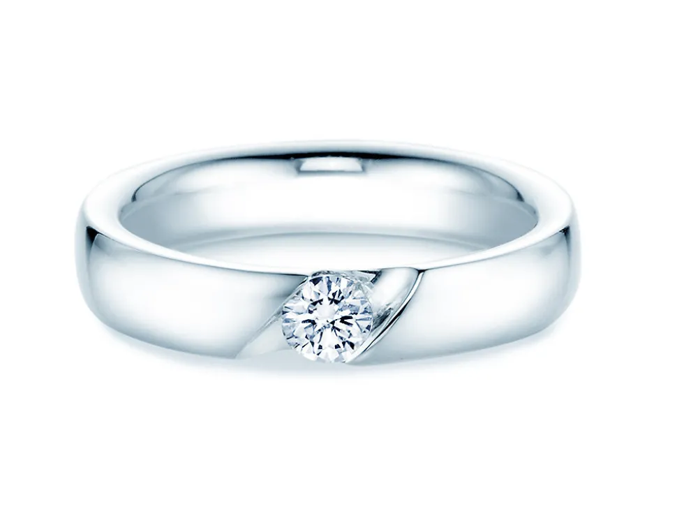 Spannring Italic mit Labordiamant