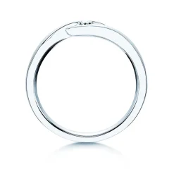 Spannring Twist mit Diamant