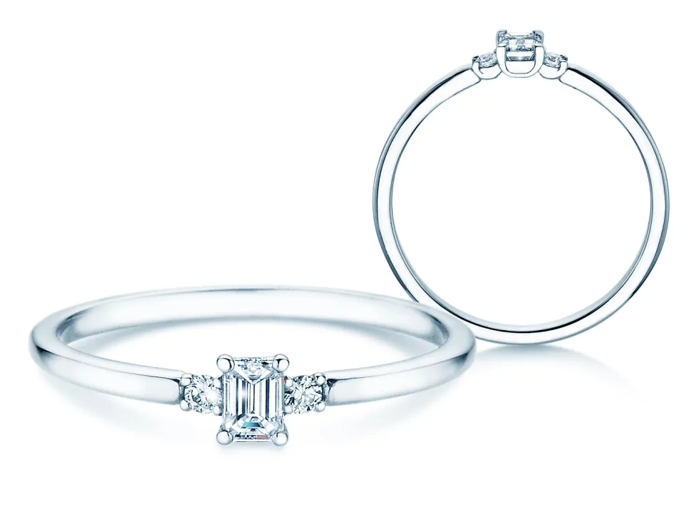 Vivid Petite Emerald Cut